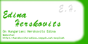 edina herskovits business card